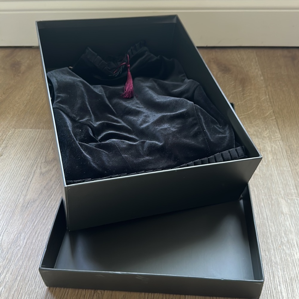 Vasiliki Atelier Couture Velvet XXS Dress - - Picture 4 of 4